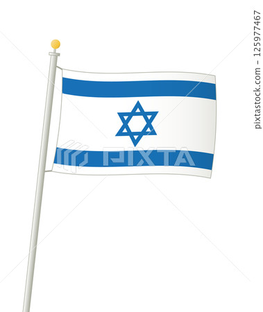 飄揚的以色列國旗 125977467