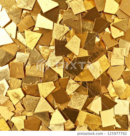奢華質感,金箔隨意散落 奢華質感,金箔隨意散落 125977782