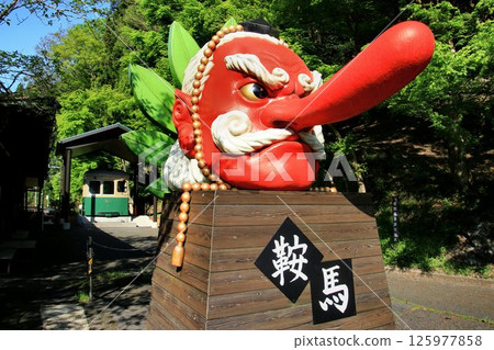 The gateway to the sacred land "Mount Kurama"... Kurama Station 125977858