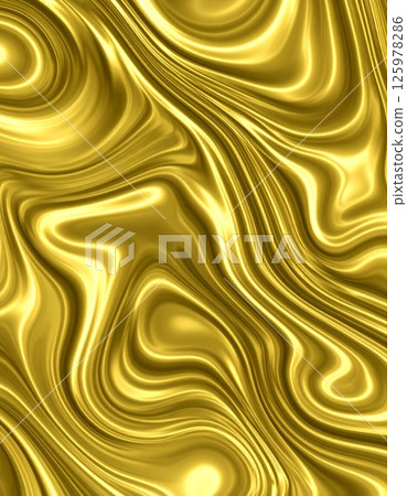 Rippled liquid gold drip texture 125978286