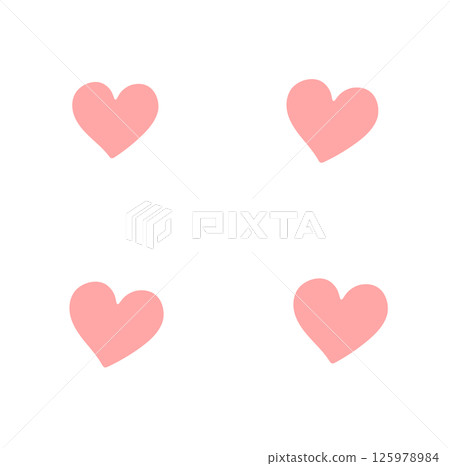 Simple heart speech bubble Like icon material Simple heart speech bubble Like icon material 125978984