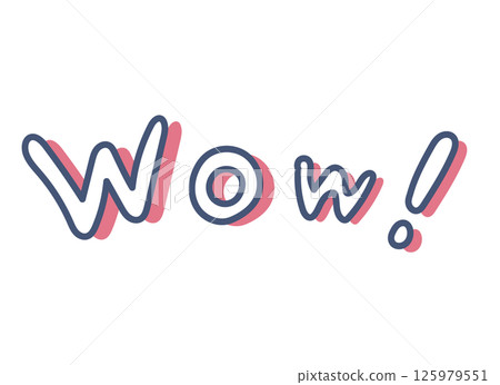 英文手寫字元插圖素材 125979551