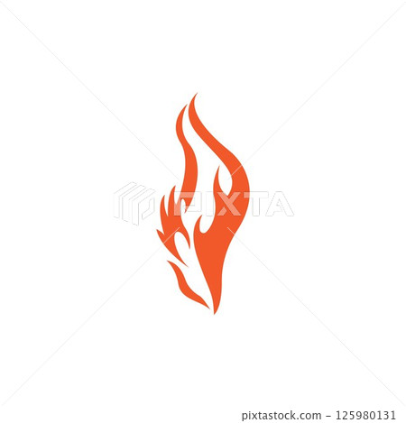 Fire flame vector illustration design template 125980131