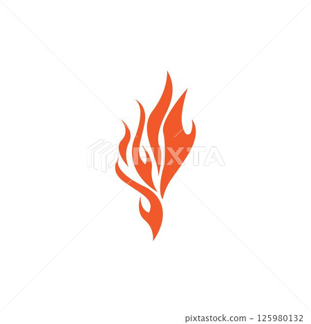 Fire flame vector illustration design template 125980132