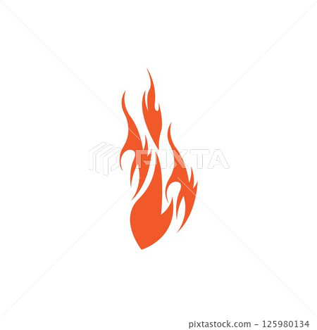 Fire flame vector illustration design template 125980134