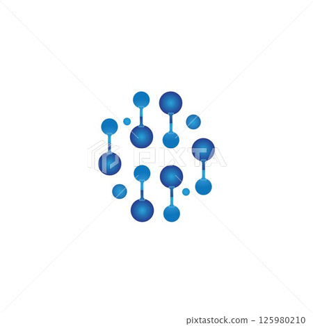Molecule vector illustration design Molecule vector illustration design 125980210