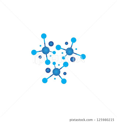 Molecule vector illustration design Molecule vector illustration design 125980215