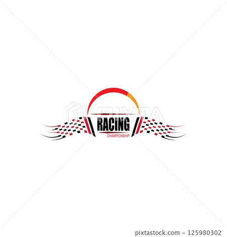 Race flag icon design Race flag icon design 125980302