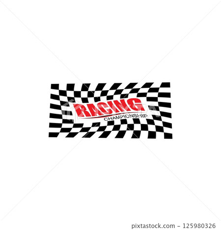 Race flag icon design 125980326