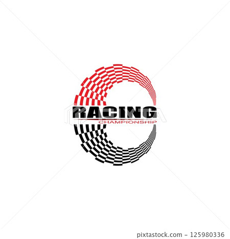 Race flag icon design 125980336