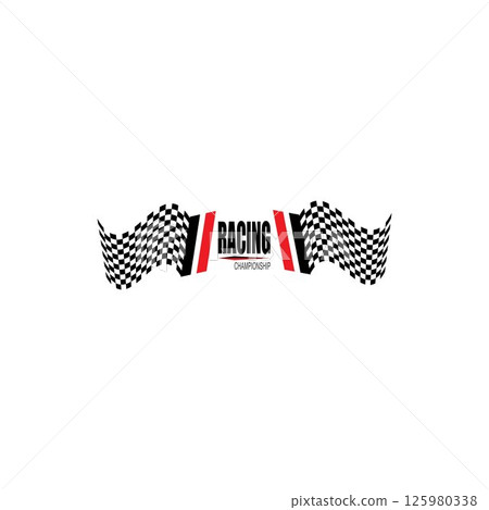 Race flag icon design 125980338