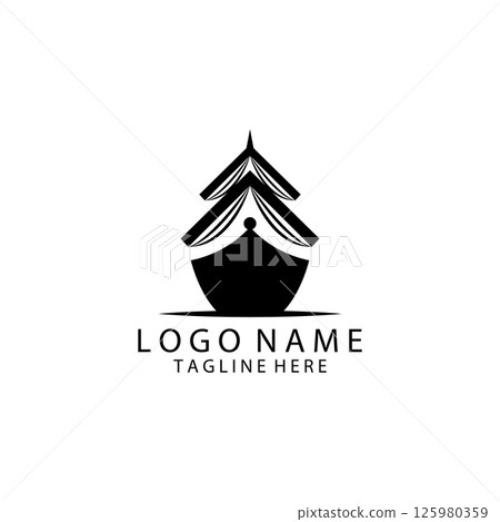 ship book logo design vector 125980359