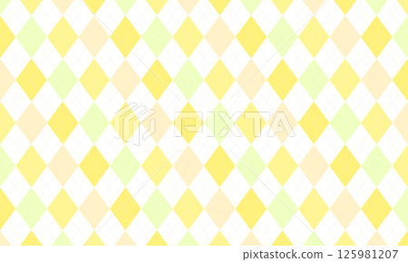 Bright argyle check pattern background in three colors 125981207