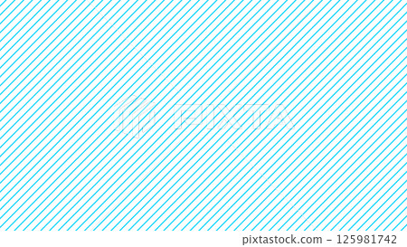 Simple diagonal stripe pattern background material 16:9 size light blue blue 125981742