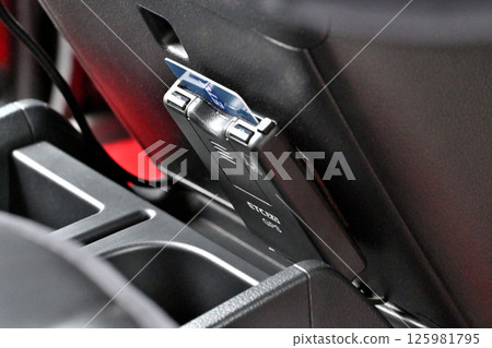 ETC car unit ETC card ETC car unit ETC card 125981795