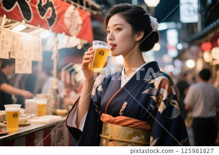 A series introducing beer at festivals, gourmet food, stunning scenery, and fashion from beauties around the world 125981827