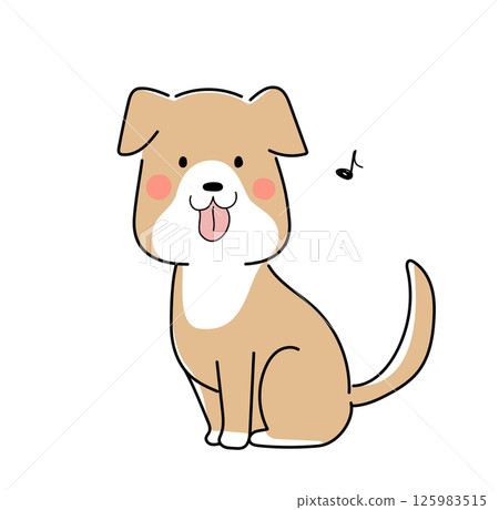 Happy dog 125983515