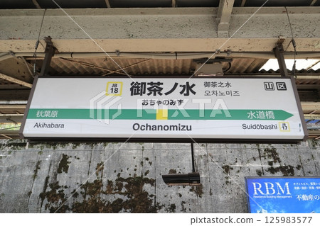站牌 御茶之水站 中央總武線 125983577