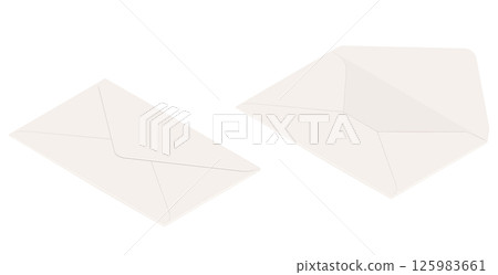 簡單的信封插圖 125983661