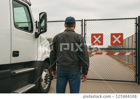 司機在邊境站定 司機在邊境站定 125984108