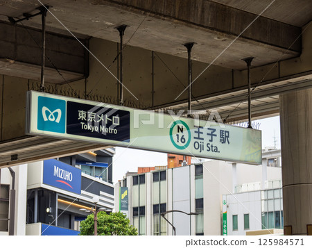 東京地鐵王子站名顯示 125984571