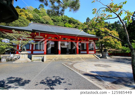 Cosmic energy pours down to protect the capital of Kyoto from evil spirits... Kurama Temple's "Main Hall and Kondo" Cosmic energy pours down to protect the capital of Kyoto from evil spirits... Kurama Temple's "Main Hall and Kondo" 125985449