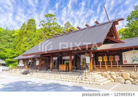 Hirota Shrine - The worship hall surrounded by fresh greenery (Nishinomiya City, Hyogo Prefecture) 125985914