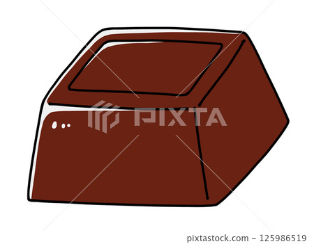 簡單、清淡的巧克力口味-純色 簡單、清淡的巧克力口味-純色 125986519