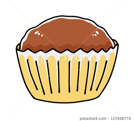 A simple, light ganache, painted flat A simple, light ganache, painted flat 125986778