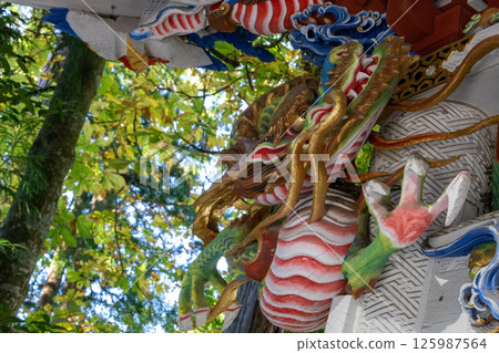 秩父三峰神社 - 神社內秋色 - 淨水屋 - 龍雕 125987564