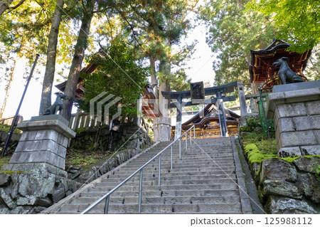 秩父三峰神社 - 神社內的秋景 - 從石階底部俯瞰神社 125988112