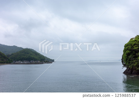 Beautiful spring scenery of Shiraishi Island in Kasaoka, Okayama Prefecture, Japan Beautiful spring scenery of Shiraishi Island in Kasaoka, Okayama Prefecture, Japan 125988537
