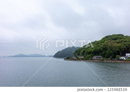Beautiful spring scenery of Shiraishi Island in Kasaoka, Okayama Prefecture, Japan 125988539