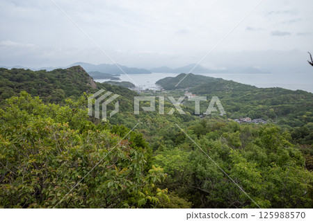 Beautiful spring scenery of Shiraishi Island in Kasaoka, Okayama Prefecture, Japan Beautiful spring scenery of Shiraishi Island in Kasaoka, Okayama Prefecture, Japan 125988570