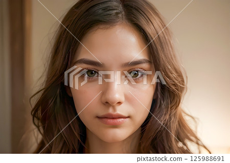 portrait of a beautiful young woman 125988691