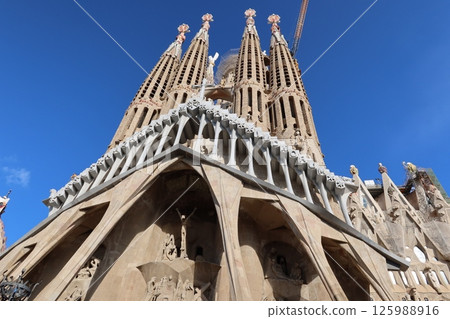 2025, Barcelona, Spain, Sagrada Familia, front 125988916