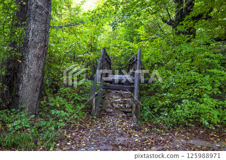 wooden handmade bridge wooden handmade bridge 125988971