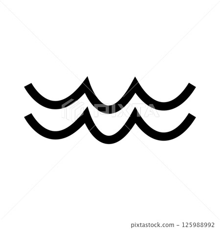 wave symbol icon 125988992