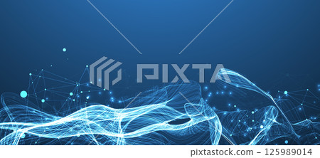 Abstract flowing wave lines. Design element for technology, science, modern data concept. Vector Abstract flowing wave lines. Design element for technology, science, modern data concept. Vector 125989014