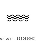 wave symbol icon 125989043