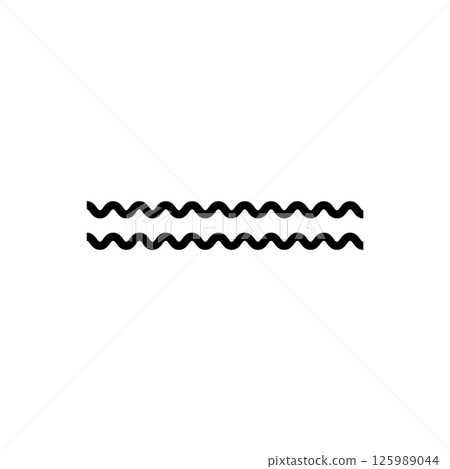 wave symbol icon wave symbol icon 125989044