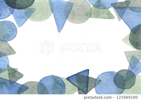Watercolor colorful texture geometric pattern 125989100