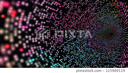 Wave pattern vector. 3D glowing abstract digital particles background. Technology concept. Abstract background. Future vector illustration. Wave pattern vector. 3D glowing abstract digital particles background. Technology concept. Abstract background. Future vector illustration. 125989119