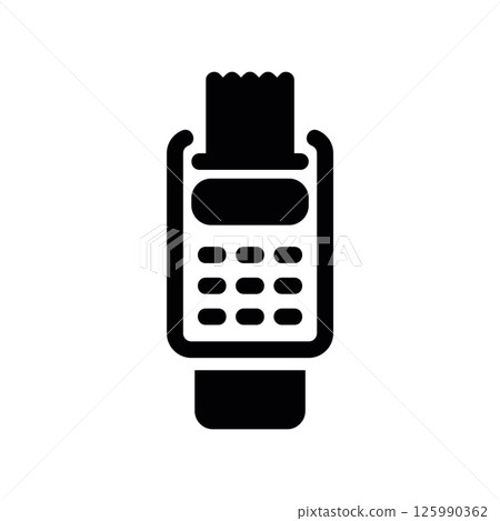 Point of Sale Terminal Icon for Retail Payment Processing Point of Sale Terminal Icon for Retail Payment Processing 125990362