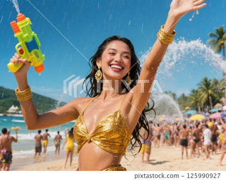 Thailand's Water Festival: A series featuring beautiful women from around the world introducing gourmet food, stunning scenery and fashion Thailand's Water Festival: A series featuring beautiful women from around the world introducing gourmet food, stunning scenery and fashion 125990927