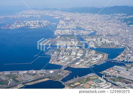 從伊丹機場起飛後，西宮～蘆屋～神戶～明石海峽大橋 125991075