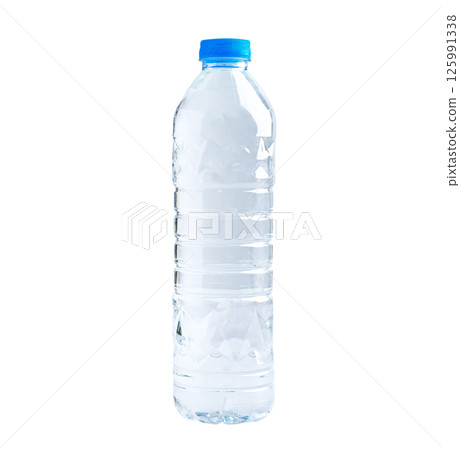 Water plastic bottle for drink on white background with clipping path. Water plastic bottle for drink on white background with clipping path. 125991338