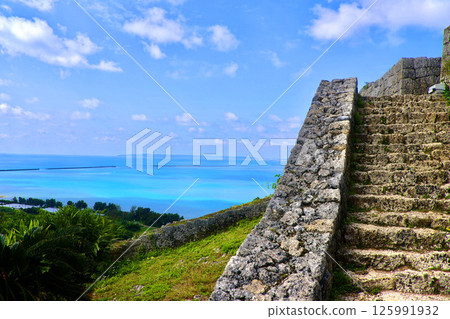 View from the ruins of Katsuren Castle, looking west (Uruma City, Okinawa Prefecture) 125991932