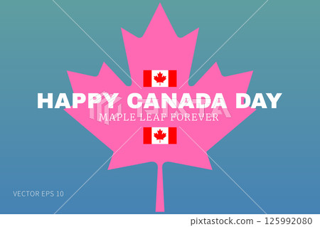 Canada Day Flags in Maple Leaf Canada Day Flags in Maple Leaf 125992080
