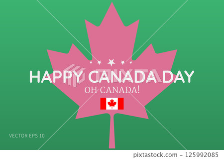 Canada Day Maple Leaf Poster Canada Day Maple Leaf Poster 125992085